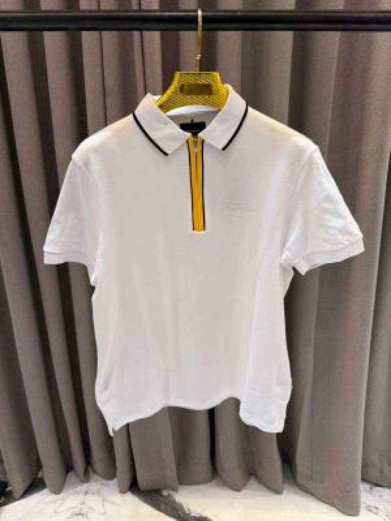 Boss_Chest Logo Polo T-shirt White