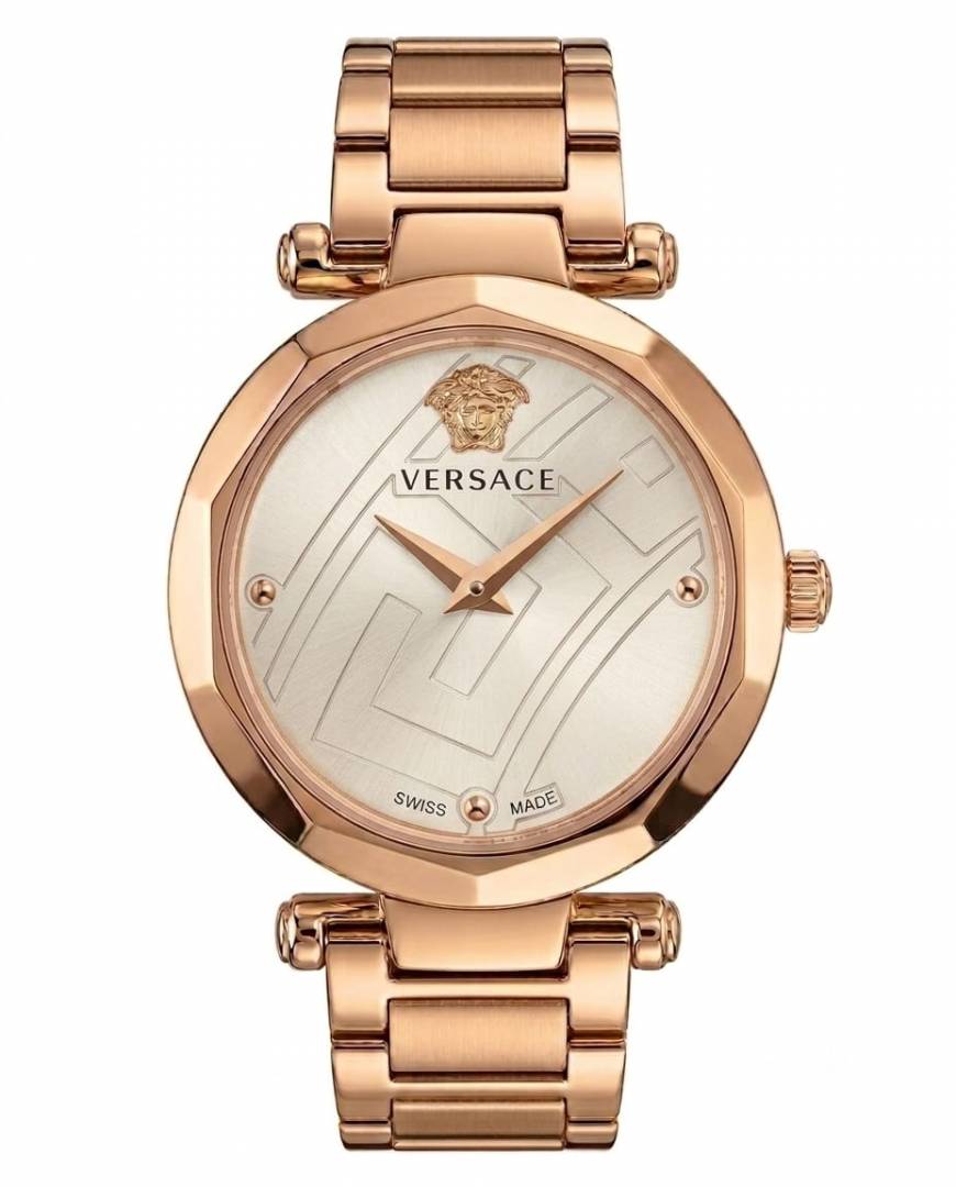 Versace_e heritage rose gold white dail