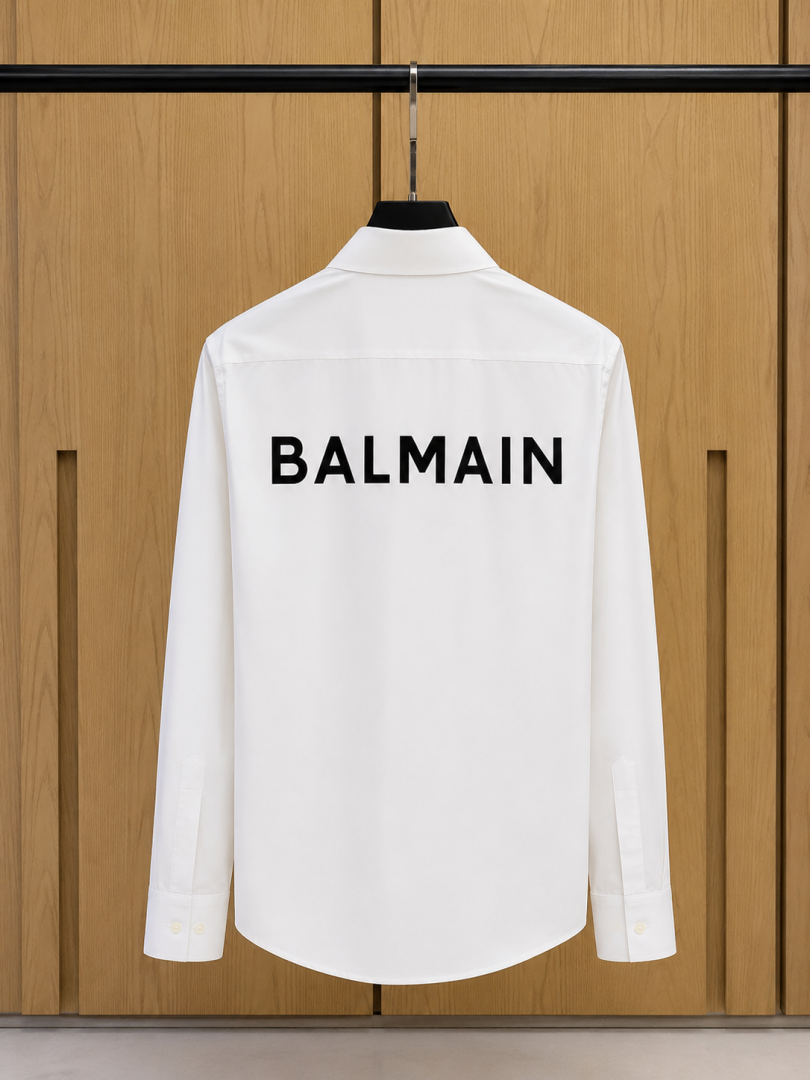 BALMAN IMPORTED STORE ARTICLE SHIRT WHITE