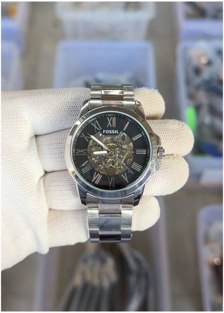 Fossil Flynn Automatic Silver-Black video