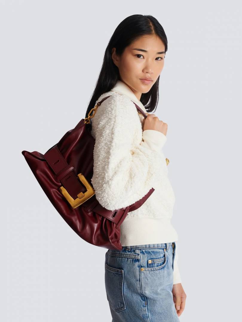 Balmaiin Medium Anthem Bag In Smooth Leather With DustCover