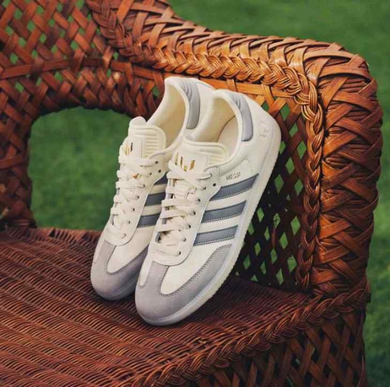 Addidas Samba x Messi cream white