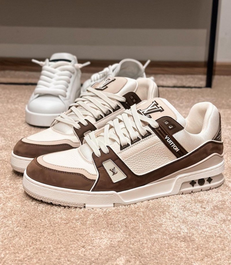 _vuitton lv street style trainer mocha--