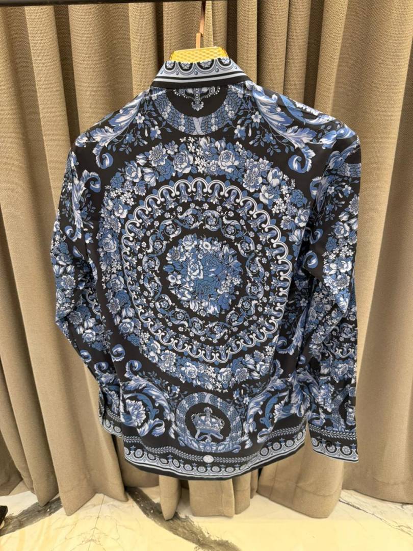 Versace Bandana Couture Box Pack Full Sleeves Shirt Navy