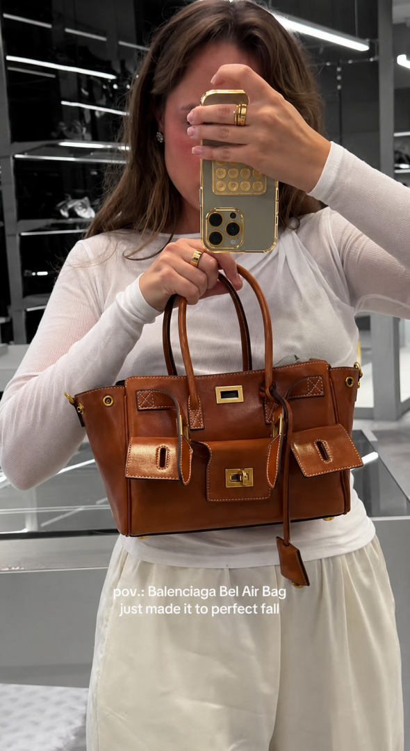 Balenciaga Bel Air Small Satchel Bag With Original DustCover & LongBelt