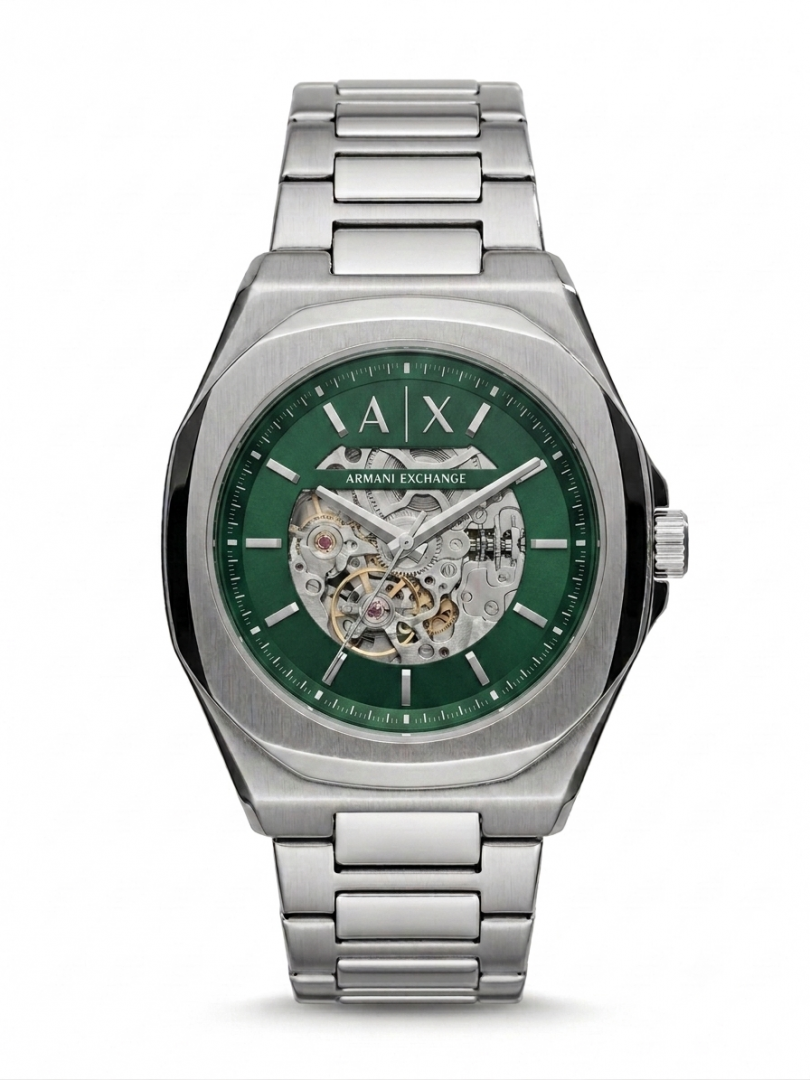 Arma_i Exchange Ax2418 Hampton Automatic Silver-Blue