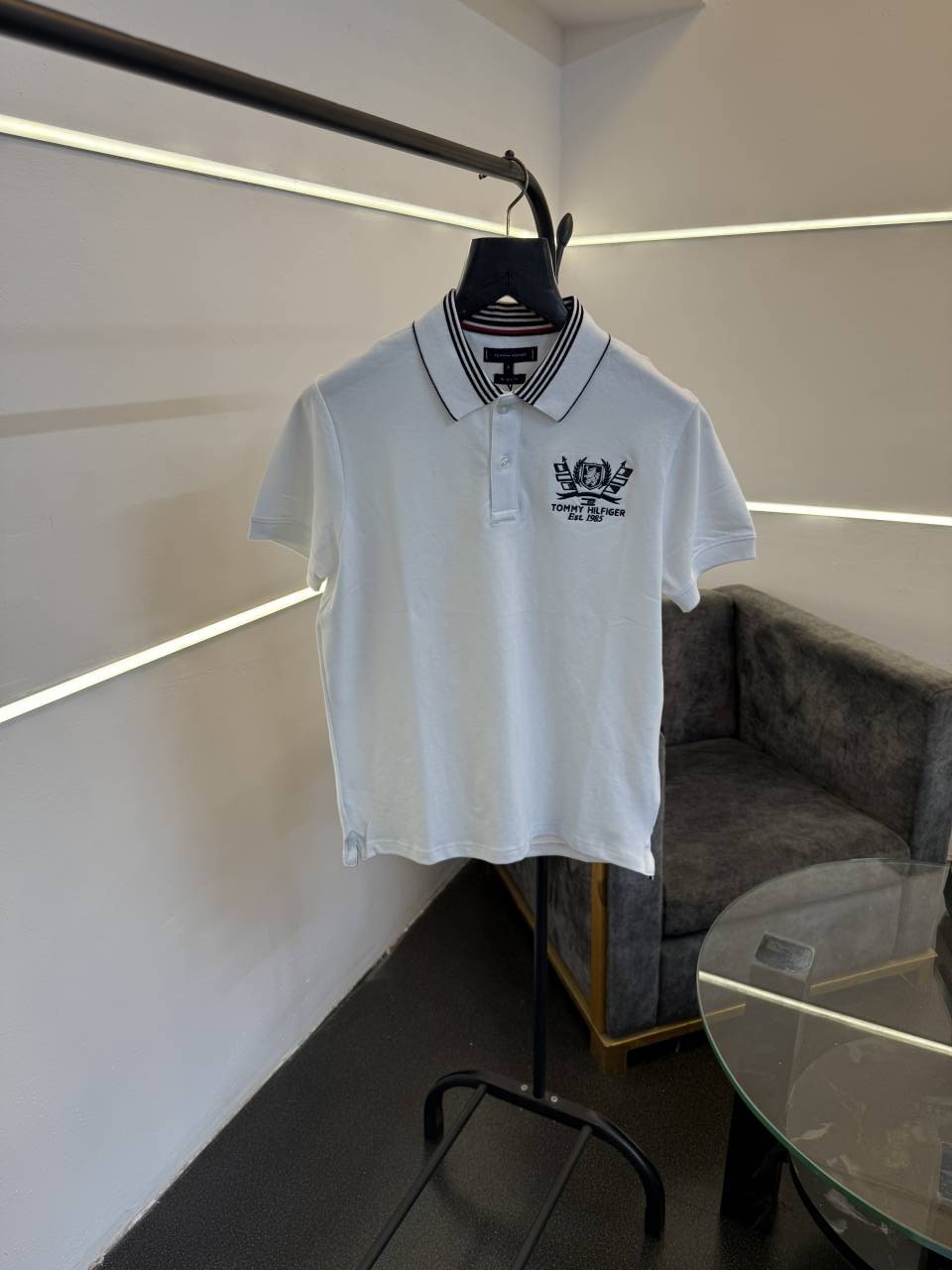 Tommy hilfigar imported polo tshirt white sale