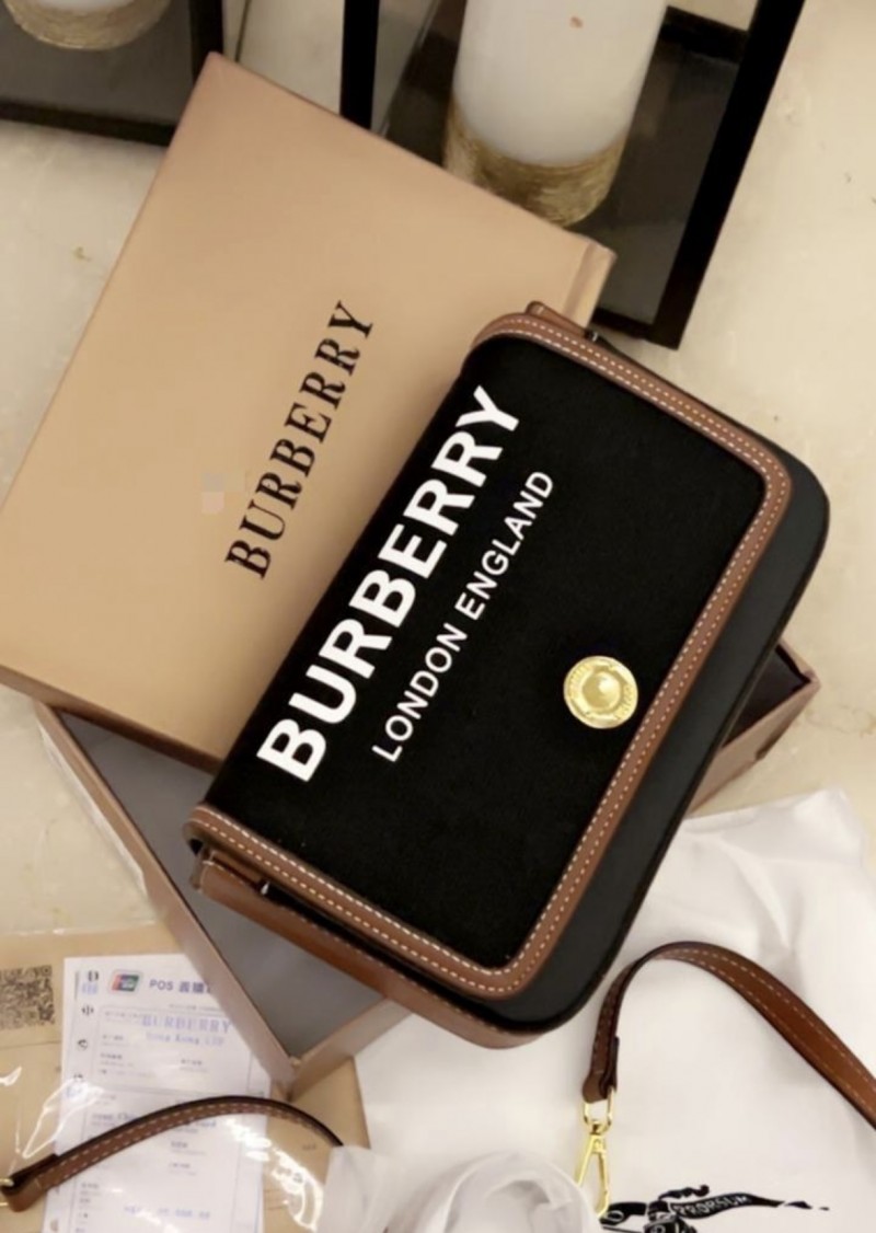 Burbery_Horseferry_Canvas_Sling_With_Original_Box