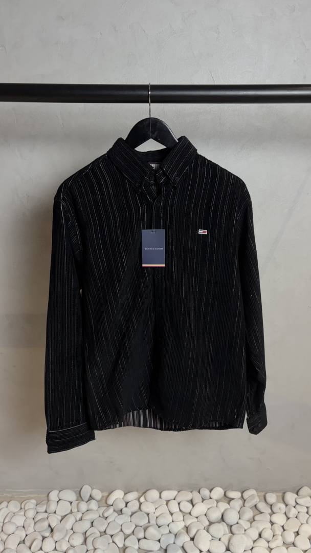 Tommy Hilfigar Black & White Striped Shirt 1022
