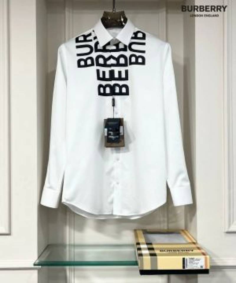 Burbery Box Pack Full Sleeves Shirt White