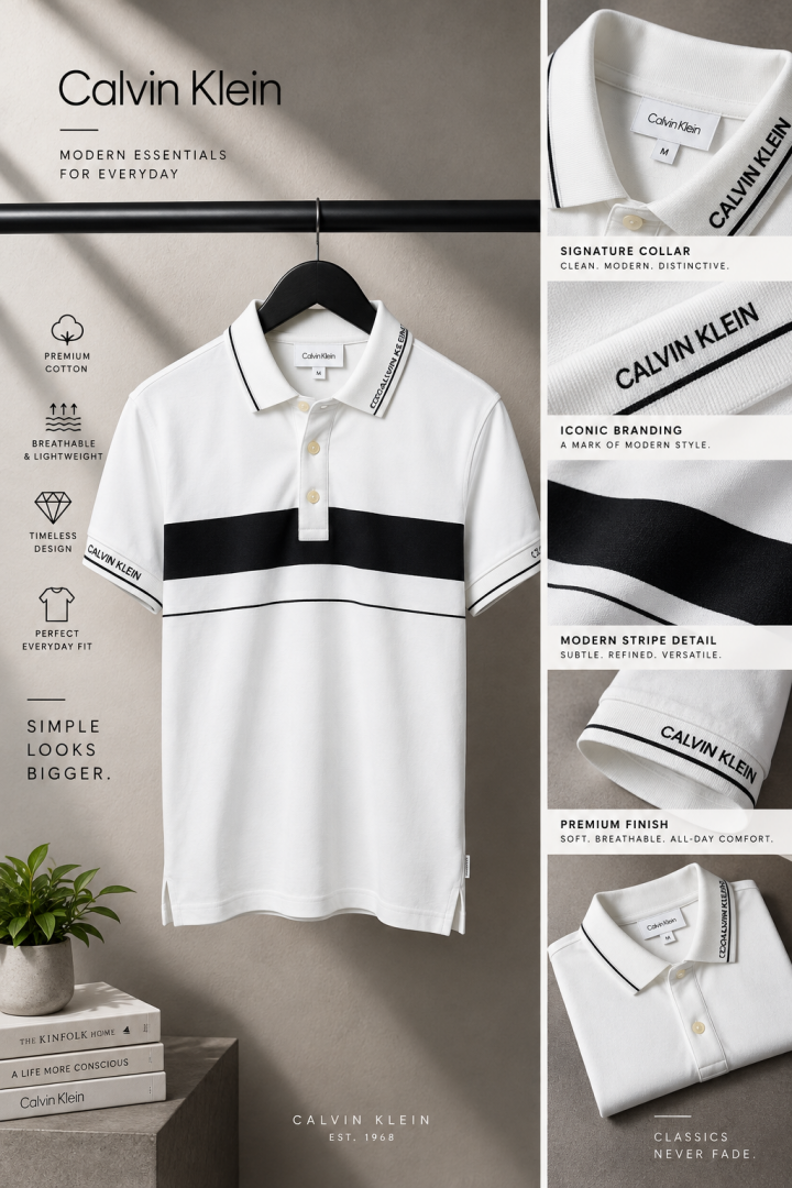 Calviin Kleiin Premium Polo T-Shirt 2581