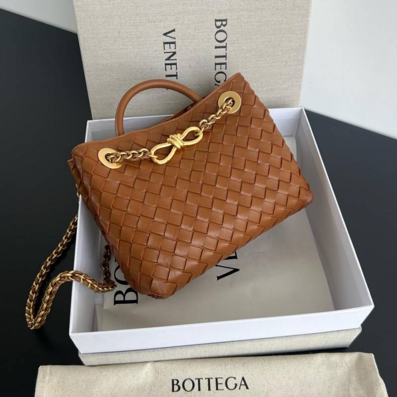 Bottega Veneta Andiamo Brown Premium With Dust Cover Packing