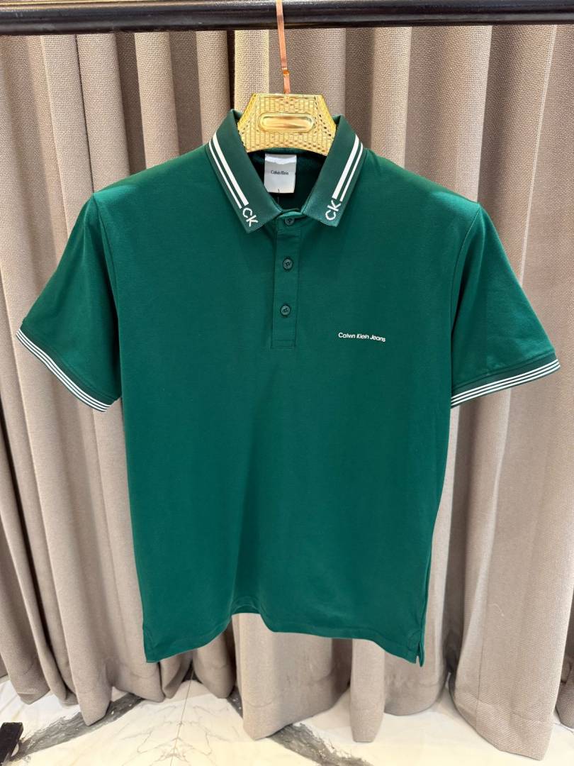 Calvin Kline Chest Logo Polo T-shirt Green