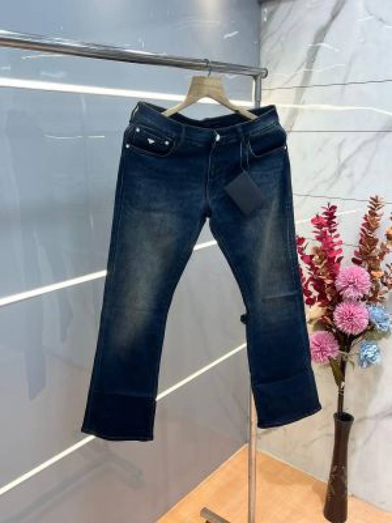Pradda Green Shade Boot Cut Premium Imported Stretchable Lycra Fabric Denim with Patch Logo 3761