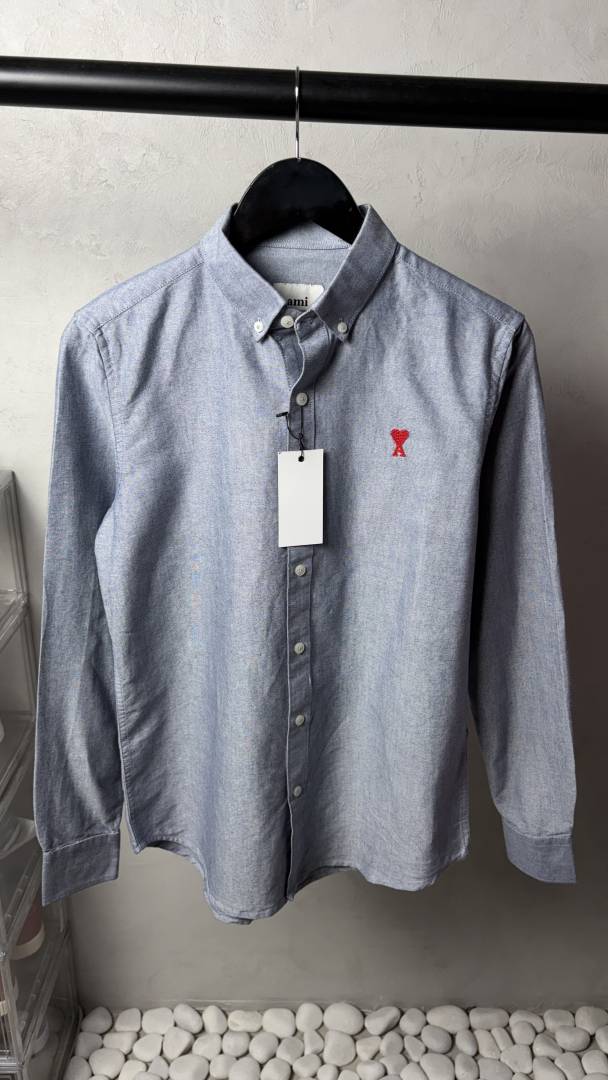 Ami Heart Logo Premium Oxford Shirts 1216