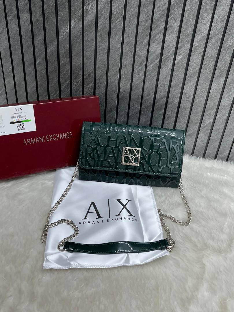 Arma Exchange Green Wallet Sling With Original Box & DustCover