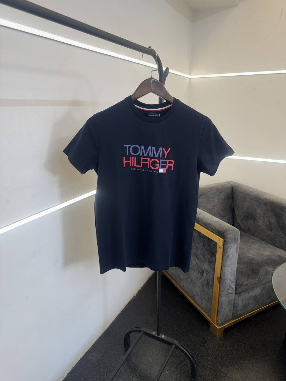 Tom_my hilfigeer imported round neck tshirt nevy blue