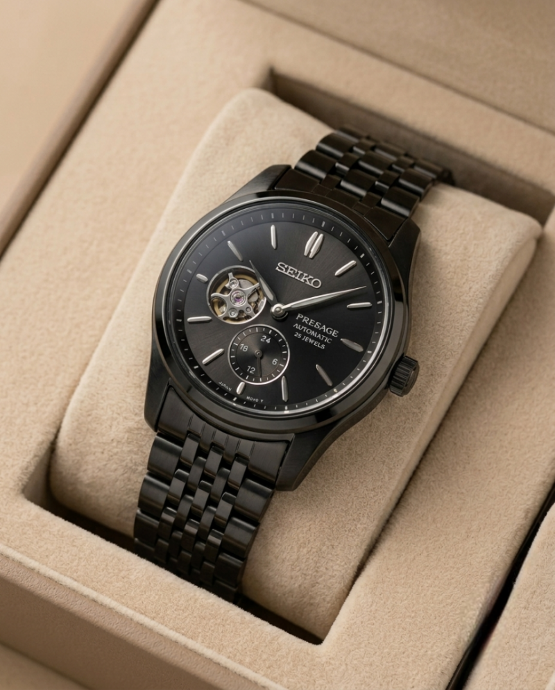 Seiko presage SPB471 Automatic Full Black video