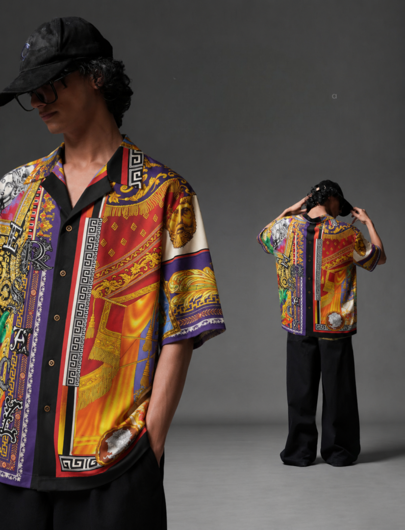 Versac-e IMPORTED STORE ARTICLE PREMIUM PRINTED SHIRT