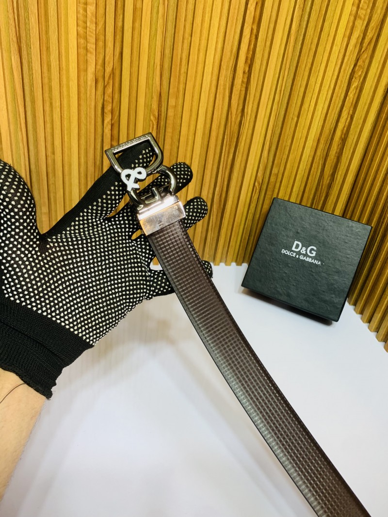 11 D&G DOLCHE GABANA BLACK PREMIUM QUALITY REVERSIBLE BELT WITH BOX