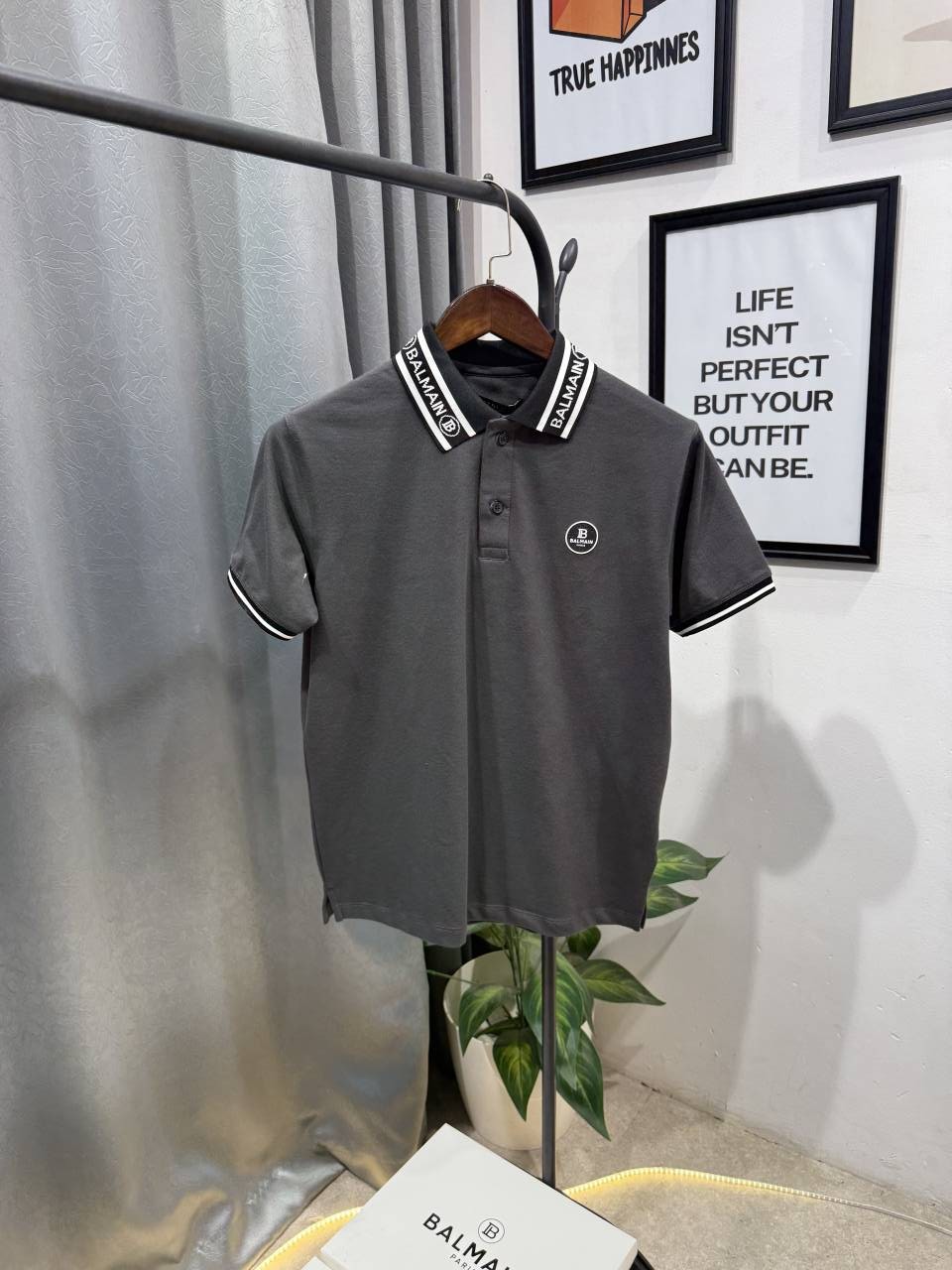 Balman imported box pack polo tshirt grey