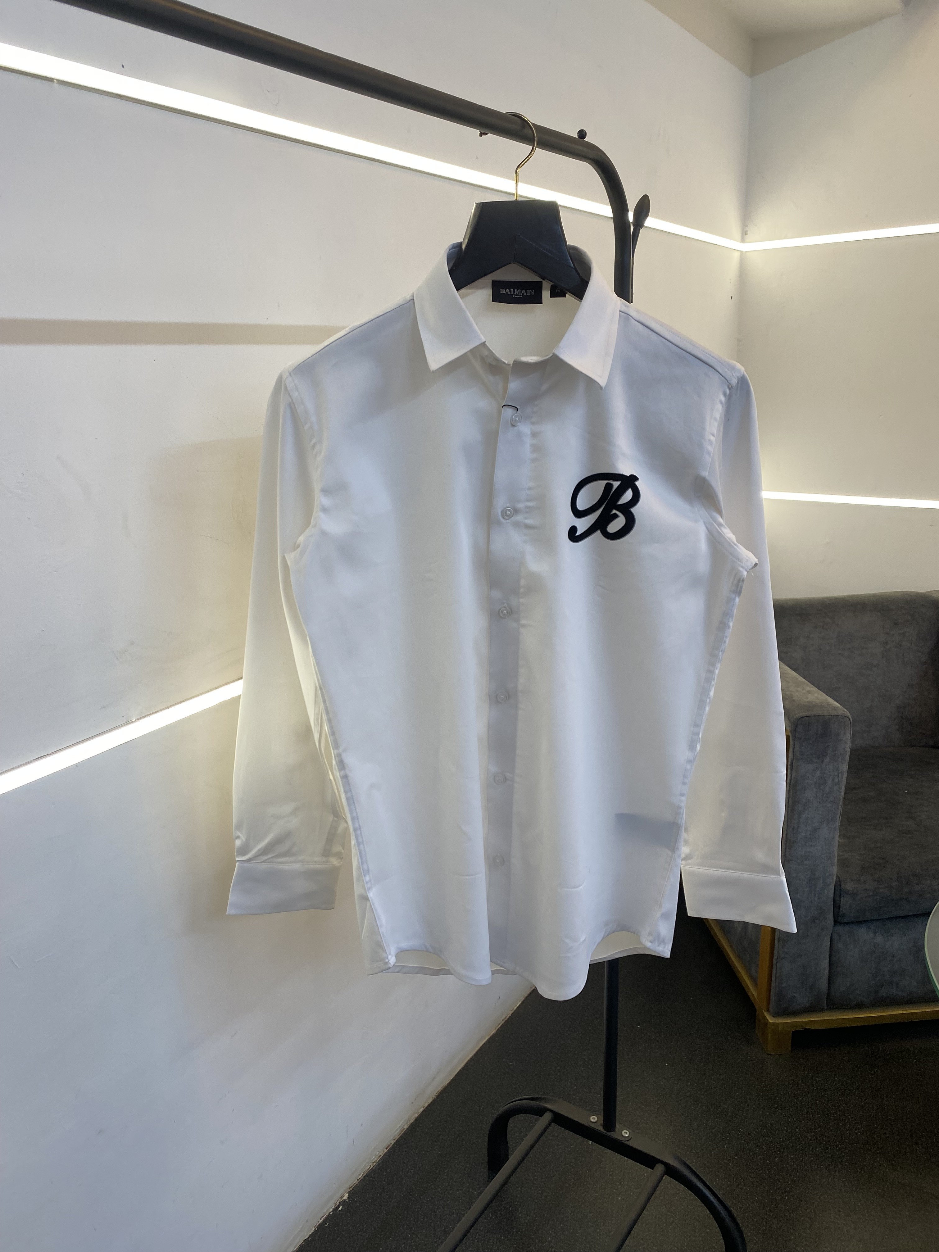 Balman velvet patch front and back logo imported box pack shirt white sale