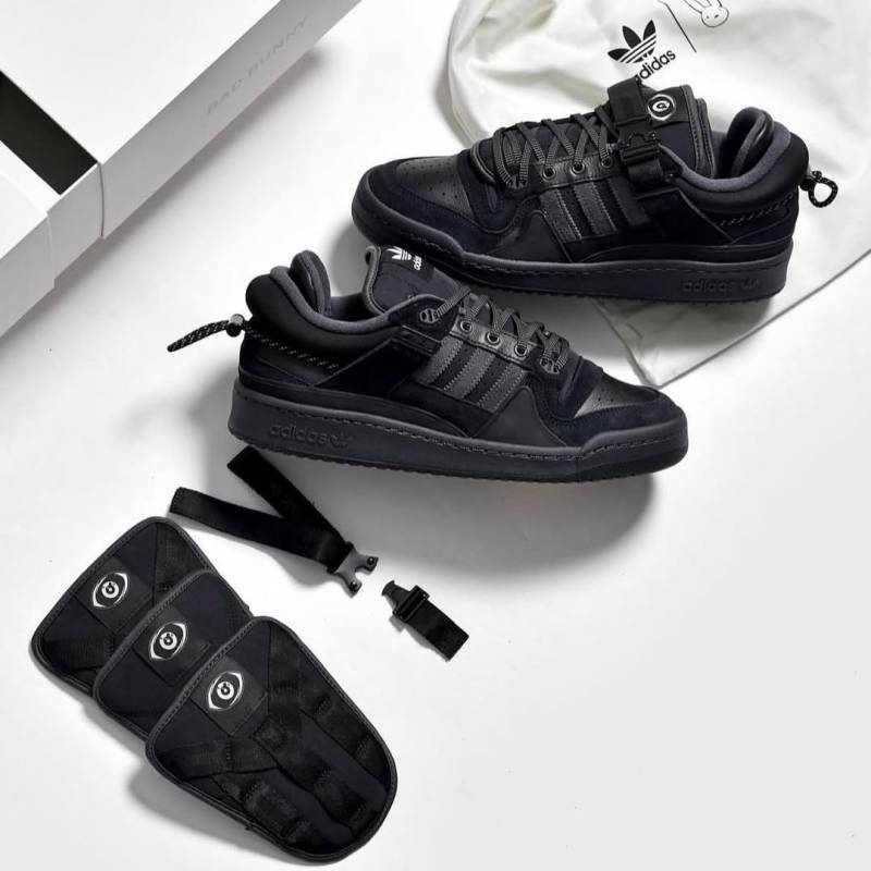 Adidaas Forum X Bad Bunny Full Black Adiddass BOX