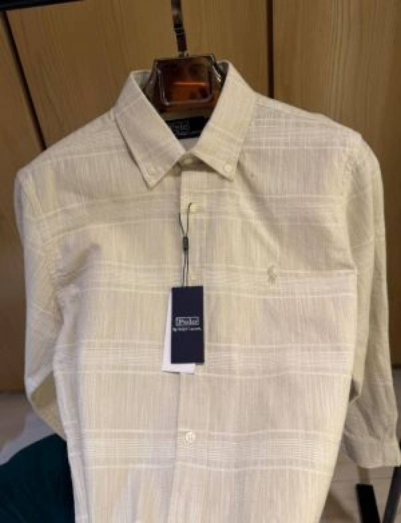 RALP-xH L-AUREN P-OLO IMPORTED STORE ARTICLE SHIRT LIGHT CREAM COLOUR