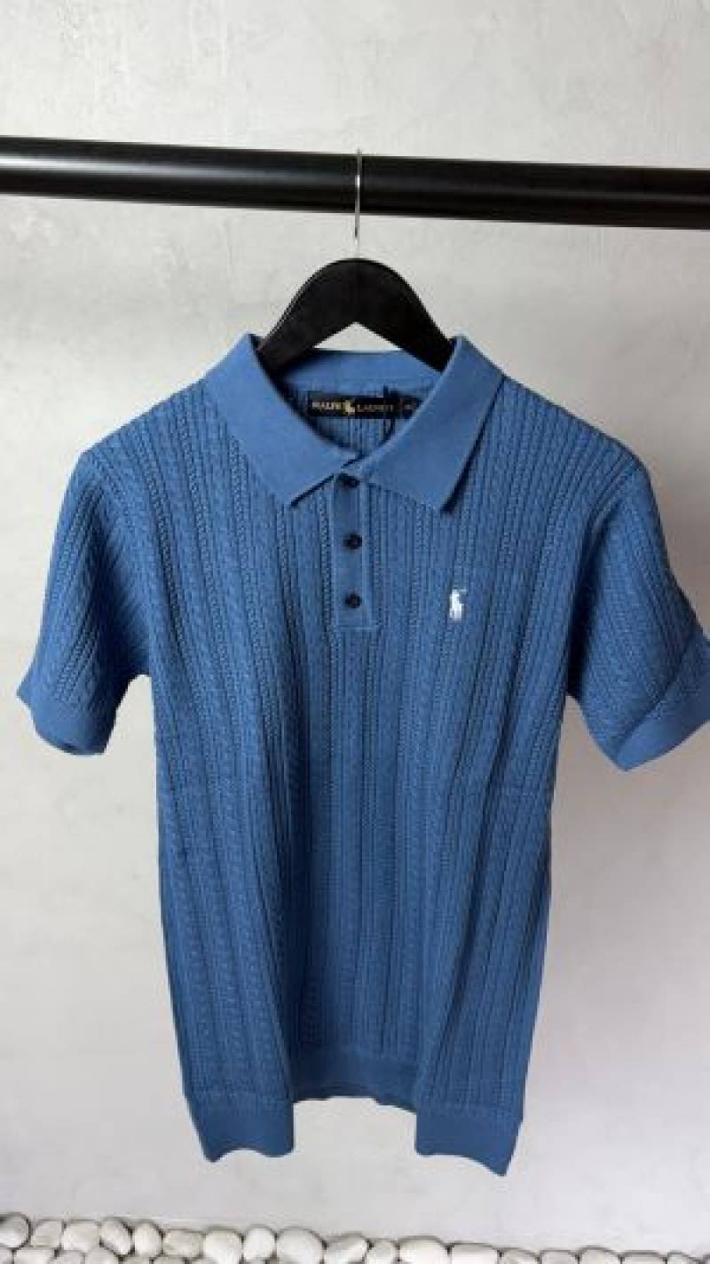 Ralp_ Lauren Premium Knit Polo T-Shirt 2022