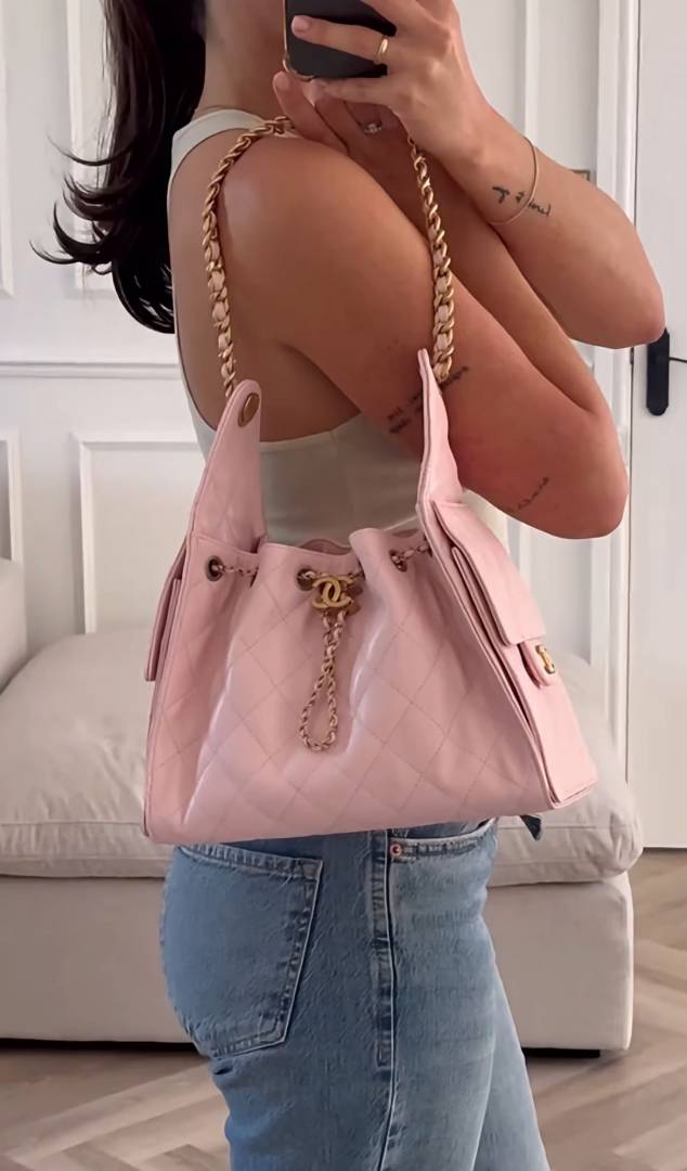 Chennell 25 Pink Medium Shoulderbag With OriginalBox DustCover