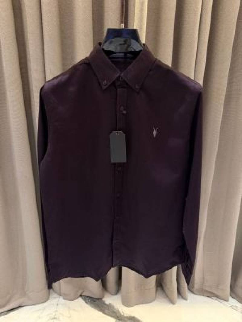 All Saints Full Sleeves Shirt Dark Purple