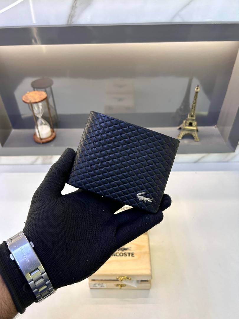 Lacost Black Premium Wallet Fa 772
