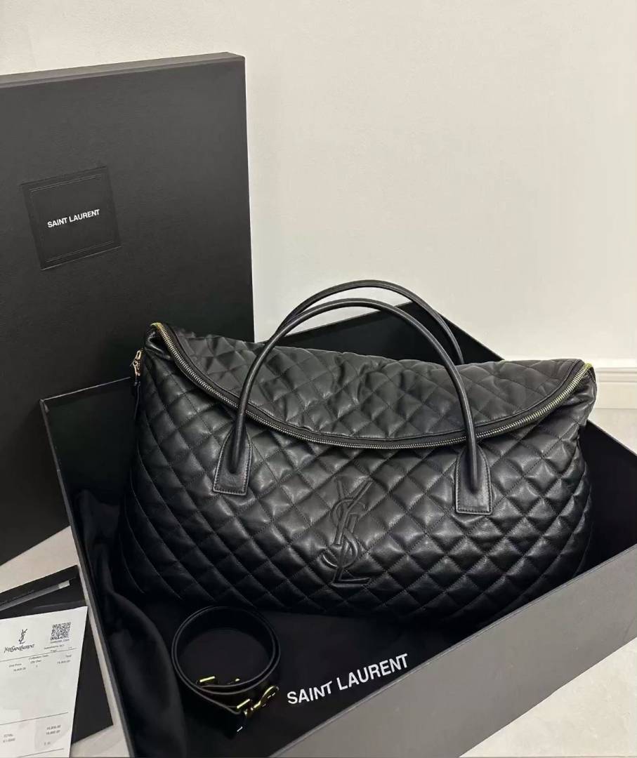 Ysl 8010 Gaint Travel Duffle Bag With Silver Hardware SuperHigh Quality