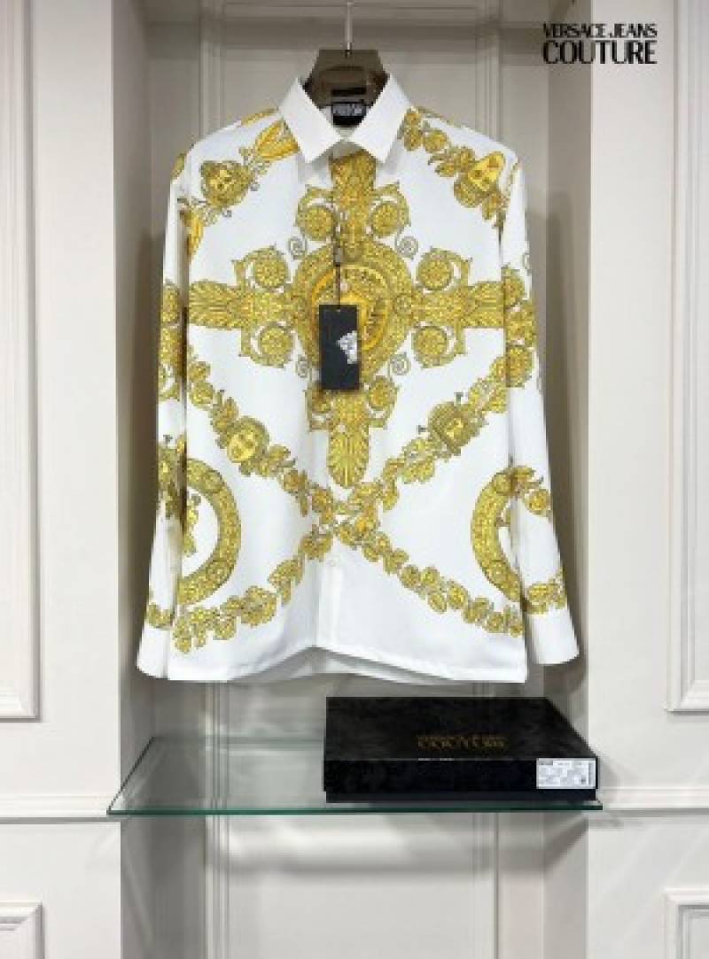 Versace Bandana Design Box Pack Full Sleeves Shirt White Shirts