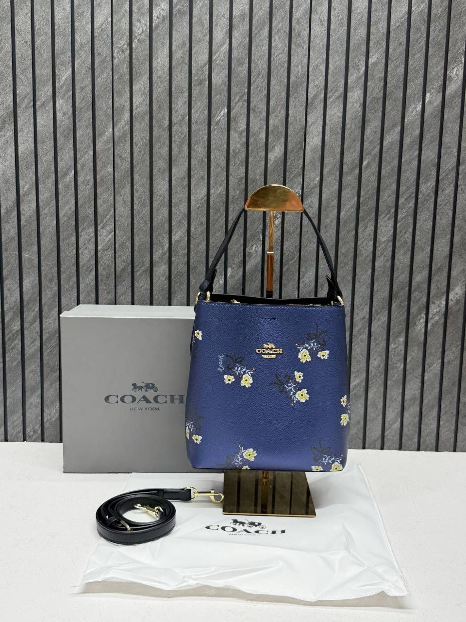 Coacch Bucket Floral Print With Original Box & DustCover