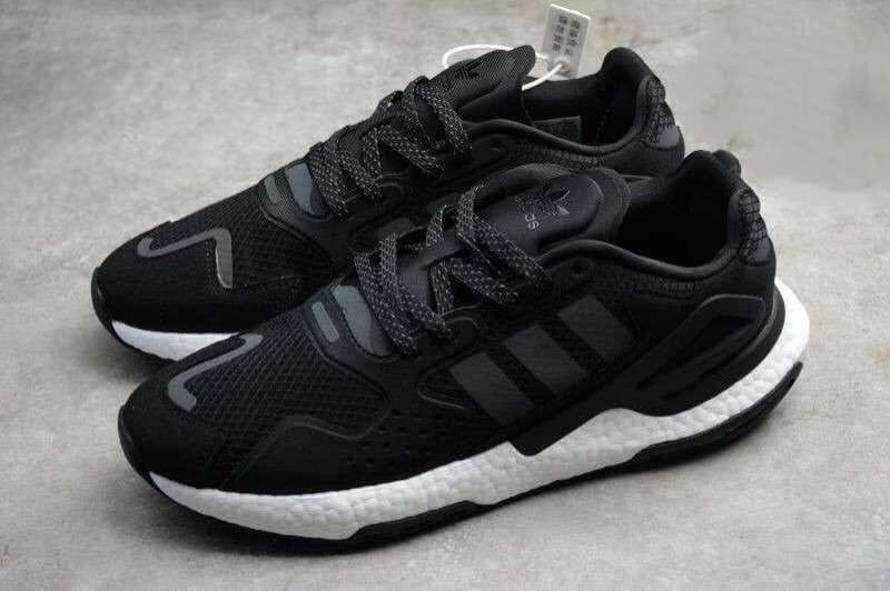 Addidas Nite Joggers Black White