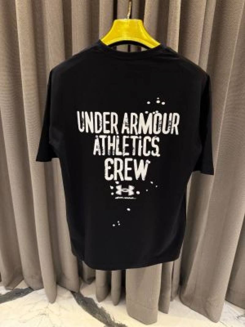 Sale Under Armor Round Neck T-shirt black Camouflage