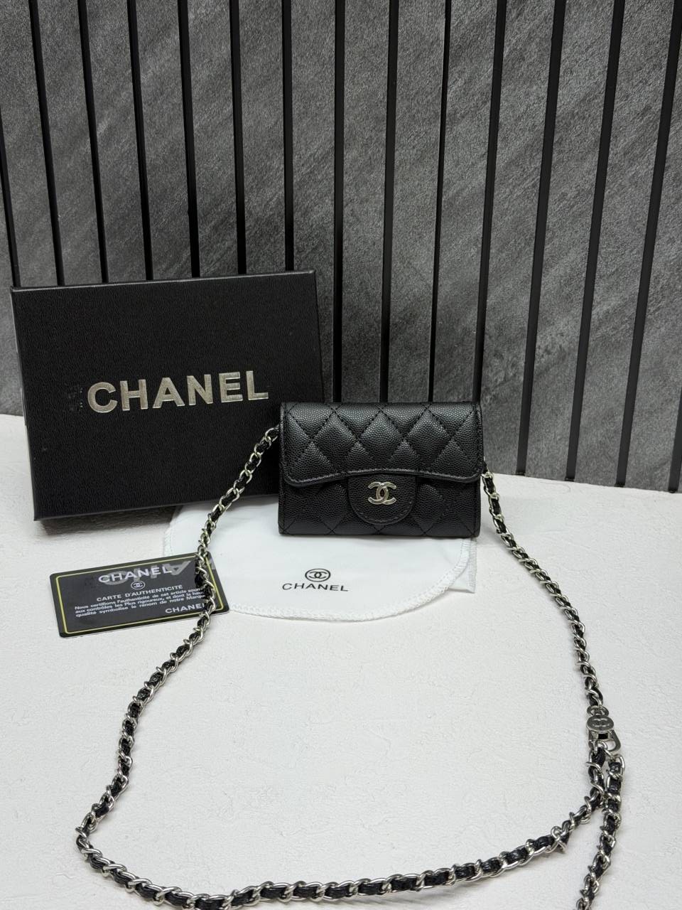 Chaneell 06 Mini ChainWallet With OriginalBox DustCover Super Premium