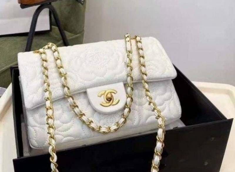 Channel Camellia Premium Limited Edition Bag With OG Box & Dust Bag (White - 1209)