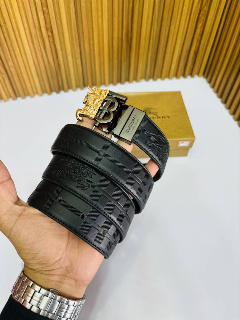 04 BURBERY PREMIUM QUALITY REVERSIBLE BELT