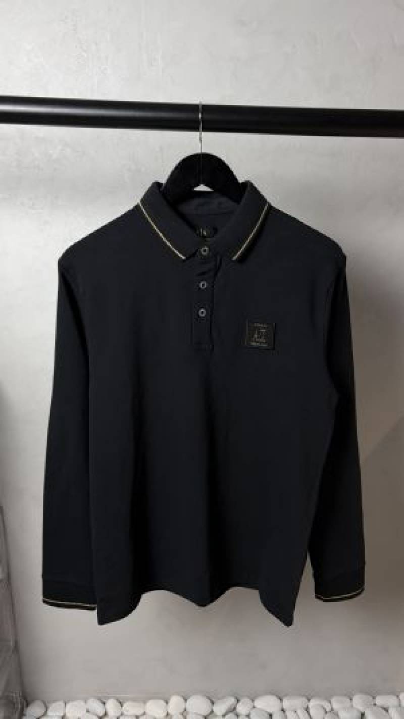 Armaa__ Exchange Premium Long Sleeve Polo T Shirt Black 1072 sale- offer. VS1000