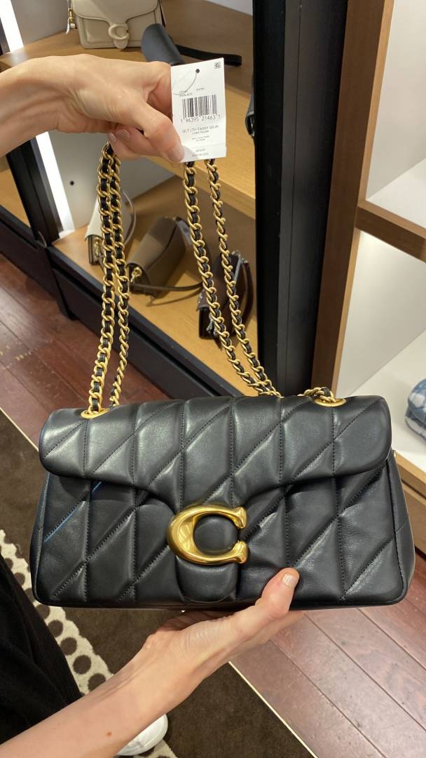 Coach Tabby 26 Black-Gold With Original Box & DustCover