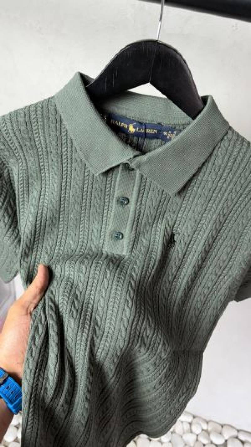 Ralp_ Lauren Premium Knit Polo T-Shirt 2024