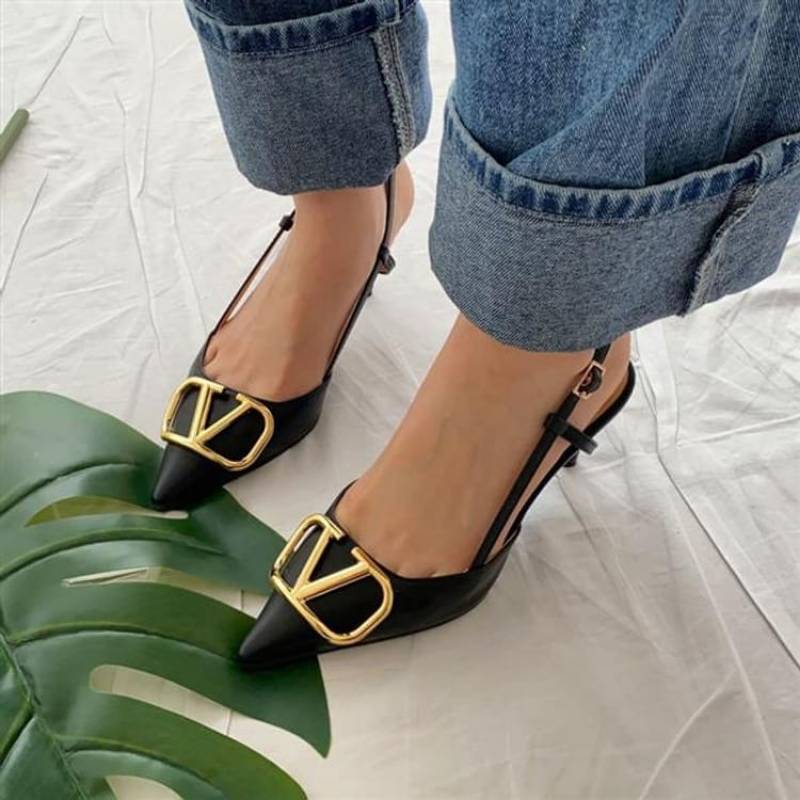 Valentinno_Garavani_VLogo_Signature_Slingback_Pumps_Black_Leather_With_OG_Box_&_Carry_Bag_933V_Black