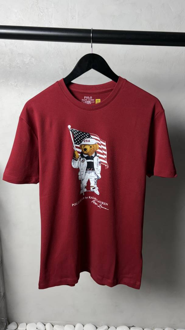 Ralf Lauren Bear Premium Round Neck T-Shirt 1107