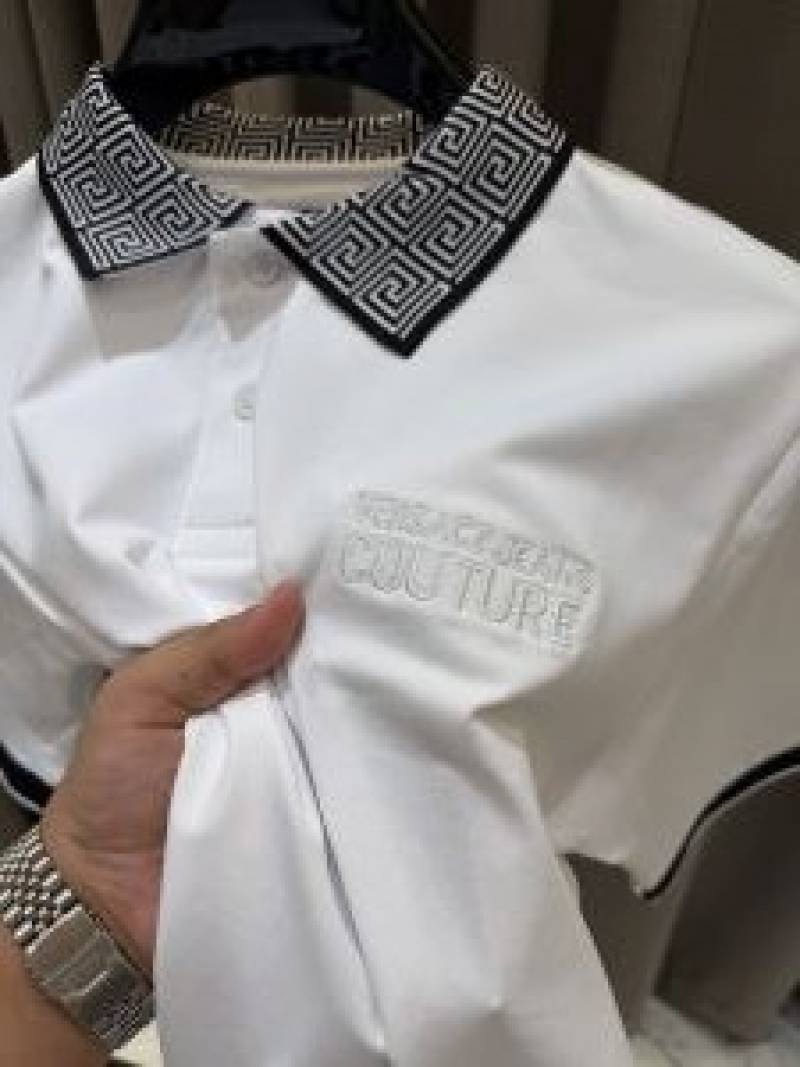 Versac_e Premium White Polo Tshirt