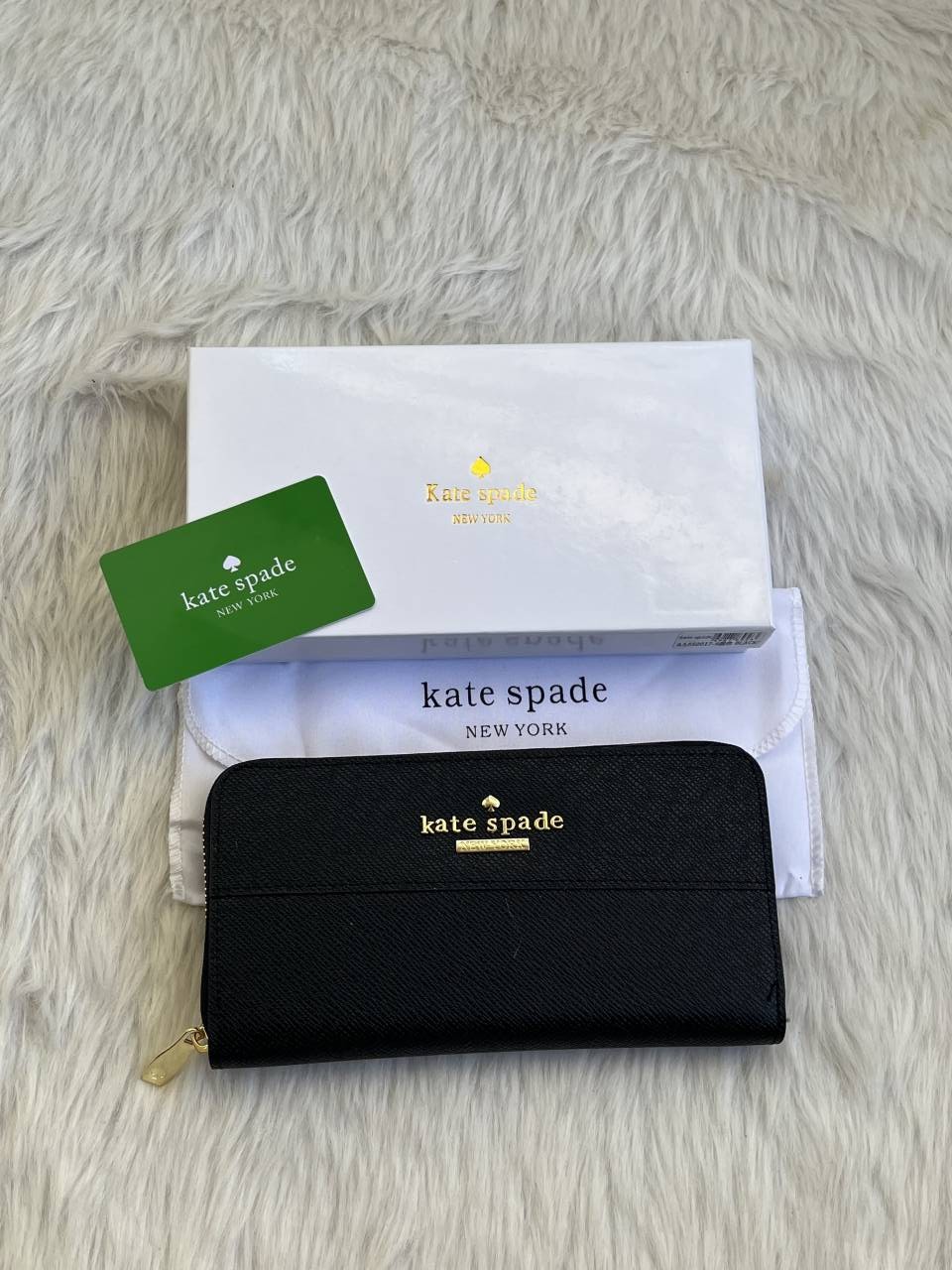 Kate_Spade_123_Blk_Long_Zippy_Wallet_With_OriginalBox_DustCover