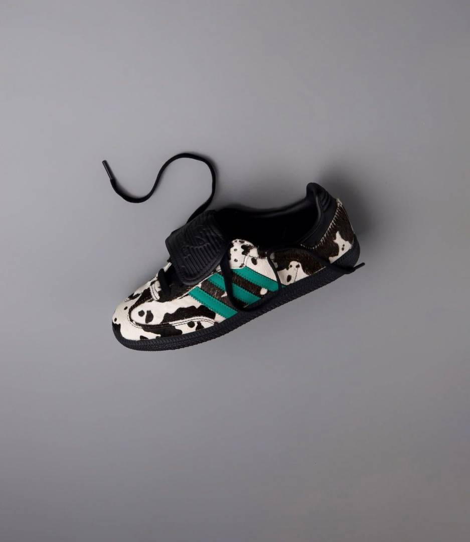 ADIDDAS SAMBA LT COW PRINT BLACK WHITE