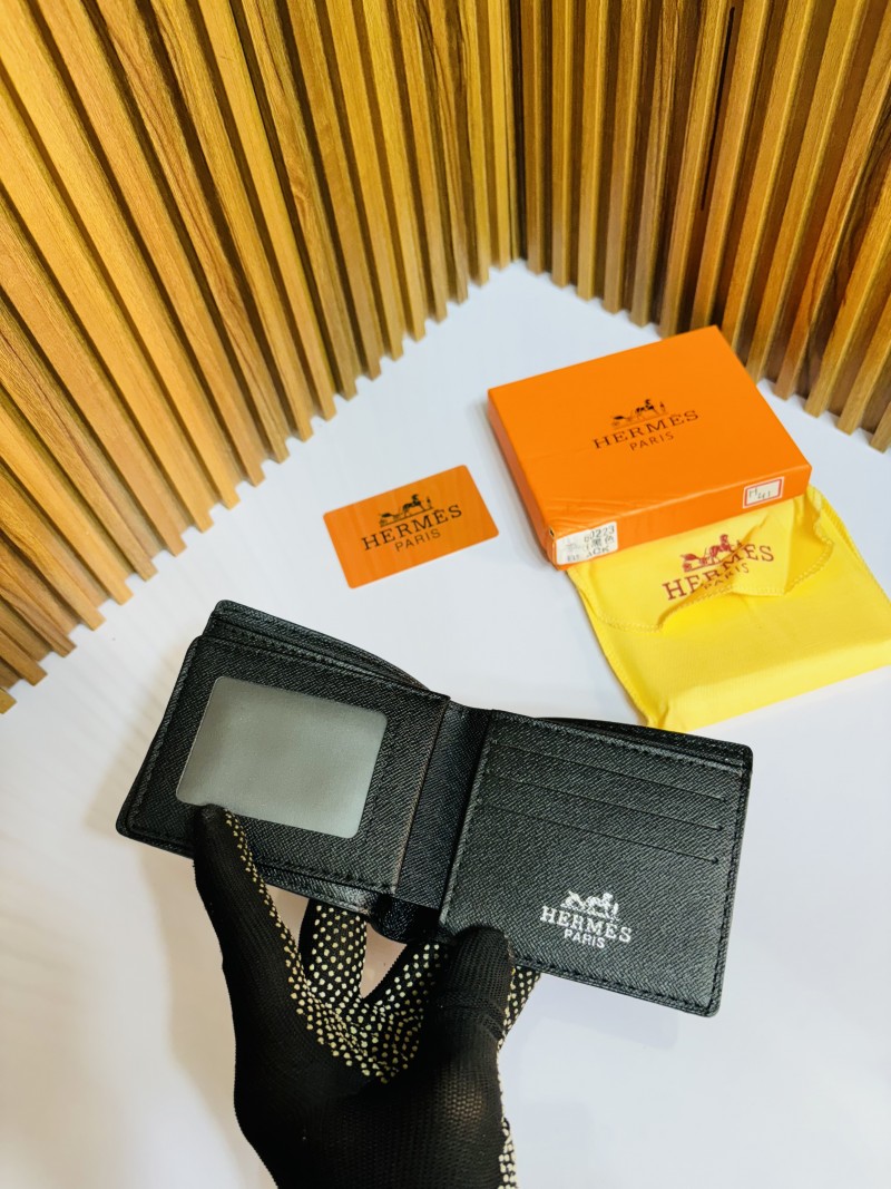 41 HERMEZ FULL BLACK PREMIUM QUALITY WALLET WITH BOX