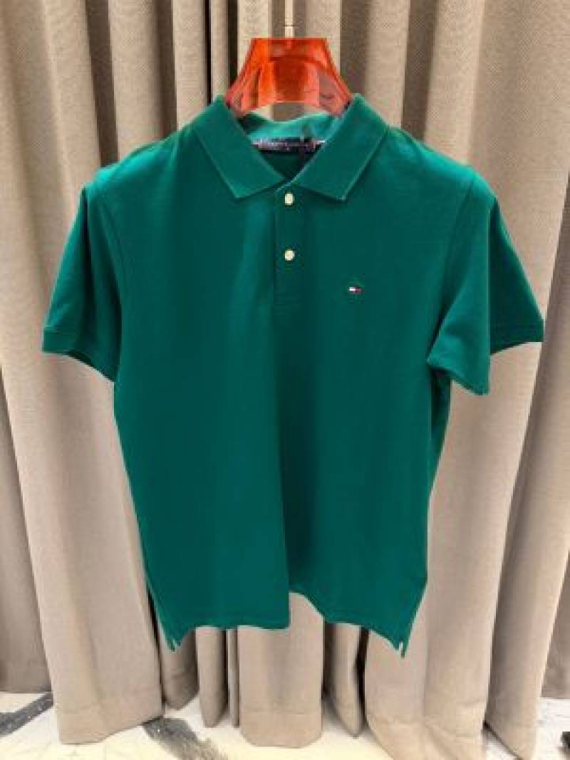 Tommy Hilfigar Chest Logo imported Box pack Polo T-shirt Green